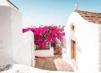 patmos island chora greece church