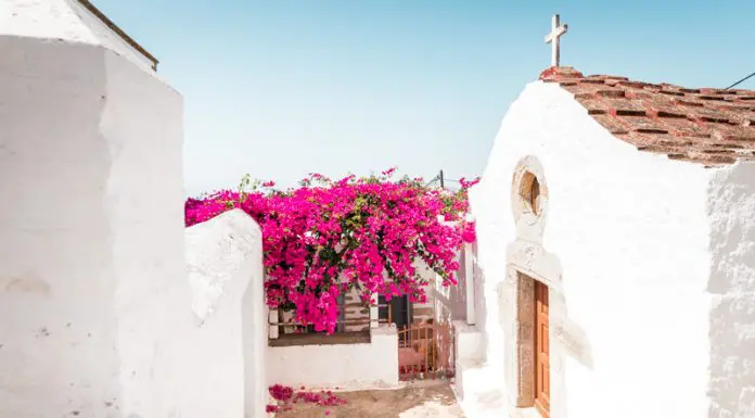 patmos island chora greece church