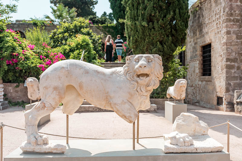 Archäologisches Museum Rhodos Löwen Statue