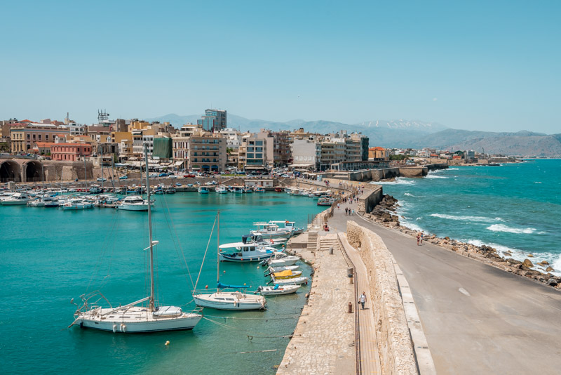 Heraklion Kreta Hafen Urlaub am Meer