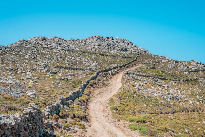 Insel Mykonos höchster berg Profitis Ilias Vorniotis