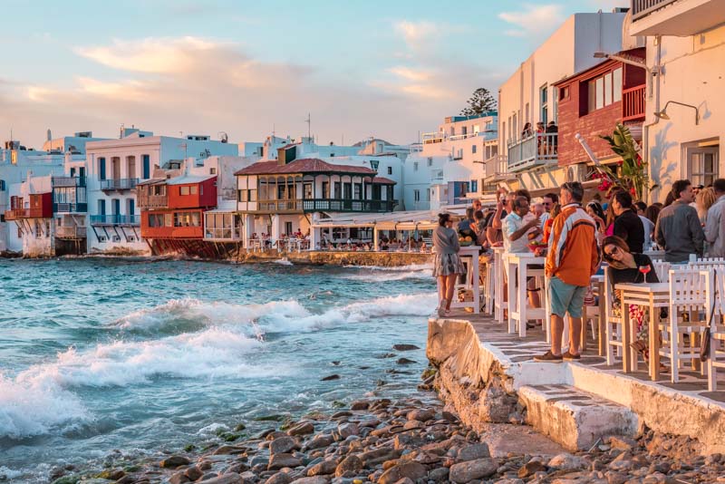 Klein Venedig Insel Mykonos Bar Empfehlung