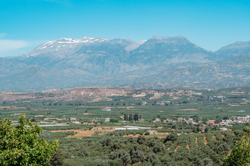 Psiloritis Kreta Gebirge Messara Ebene Matala