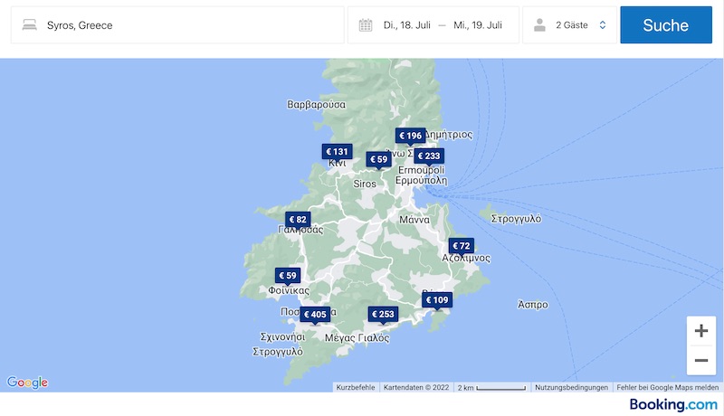 Syros Booking Hotels Empfehlung