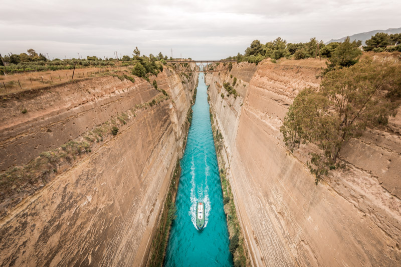 Kanal von Korinth Griechenland Sehenswürdigkeiten