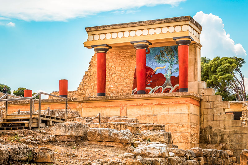 Schöne Inseln Griechenland Kreta Urlaub Knossos