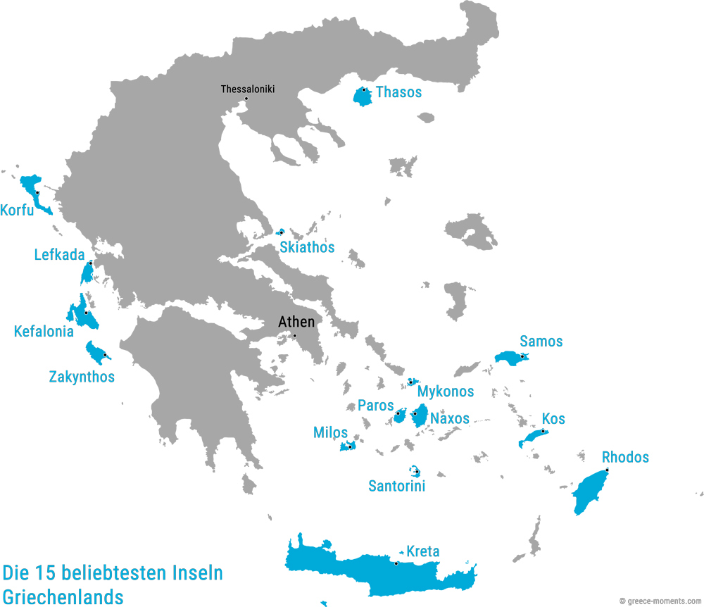 Schöne Urlaubsziele Beliebte Griechische Inseln Reiseziele