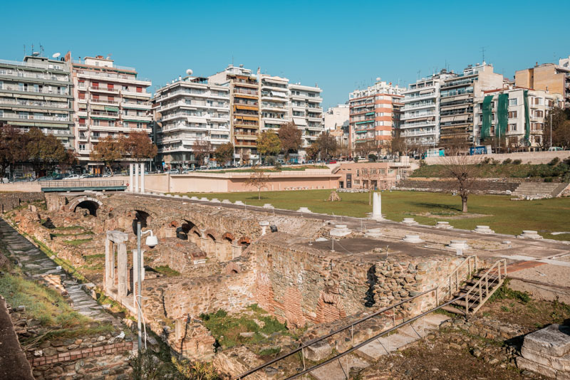 römische agora forum romanum thessaloniki
