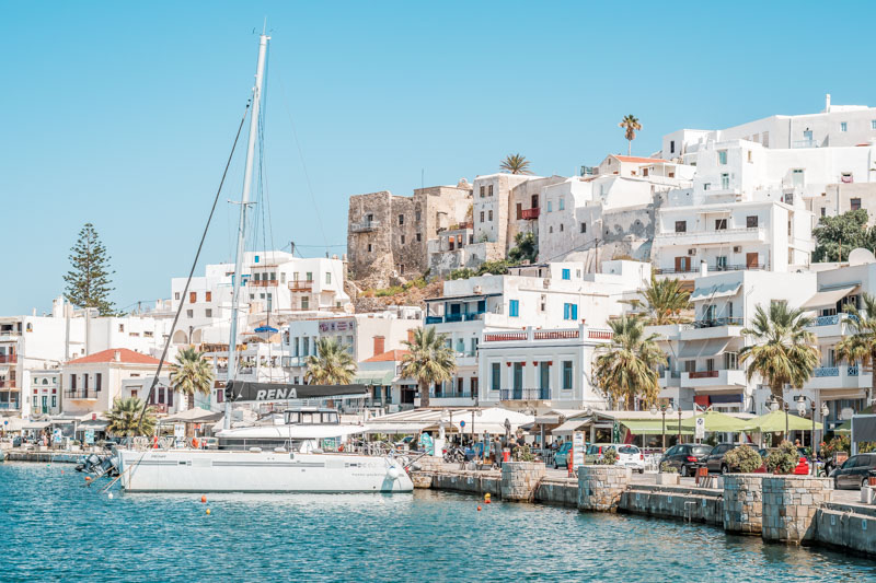 Naxos Kykladen Inseln Chora Stadt Sehenswuerdigkeiten