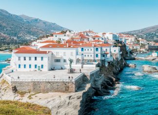 Andros Griechenland Insel Urlaub Chora Stadt