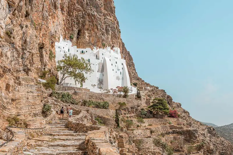 Kykladen Sehenswürdigkeiten Kloster hozoviotissa Amorgos