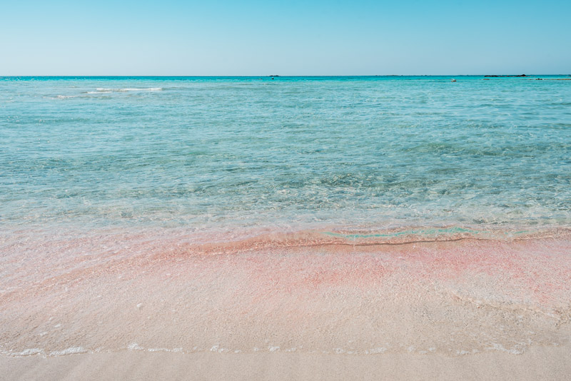Kreta Elafonisi Strand Lagune Rosa Sand