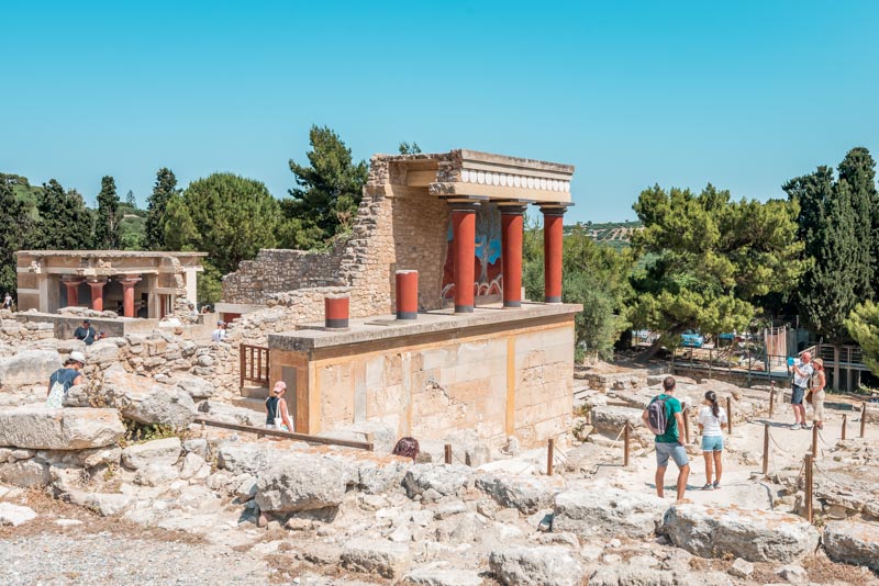 Kreta Sehenswuerdigkeiten Knossos Palast Heraklion Highlights