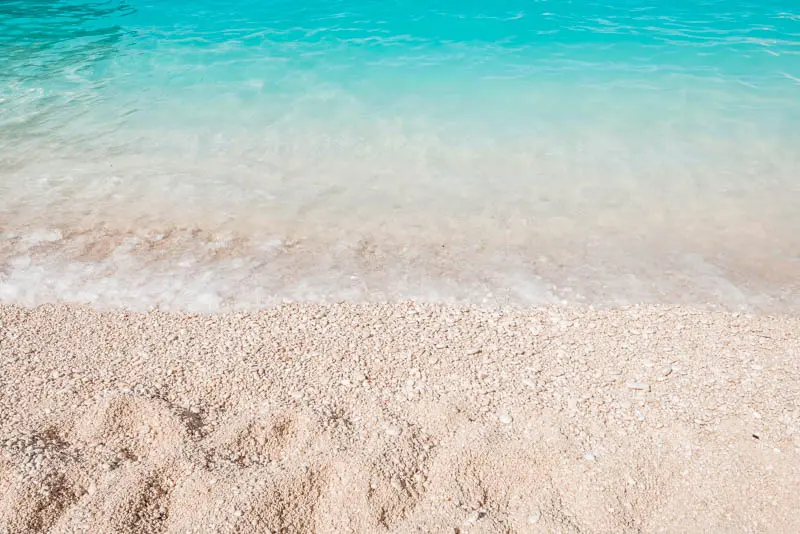 Navagio Strand Zakynthos blaue Farbe weisser Sand