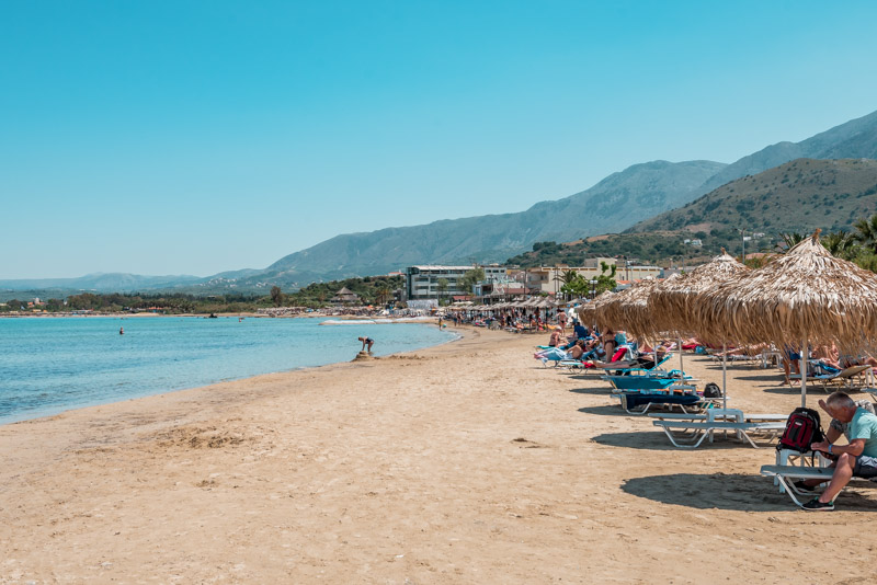 Georgioupoli Strand Kreta Urlaub Schoene Orte