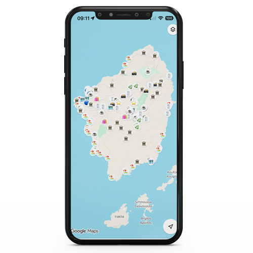 Naxos Sehenswuerdigkeiten Google Maps Smartphone