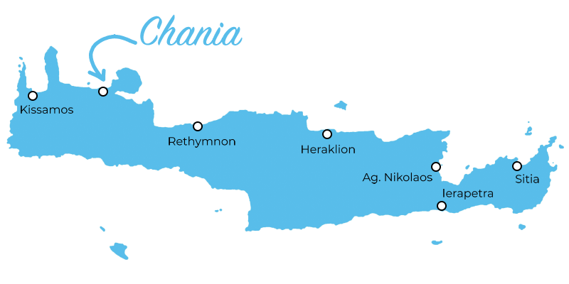 Chania Karte Uebersicht Kreta Tipps