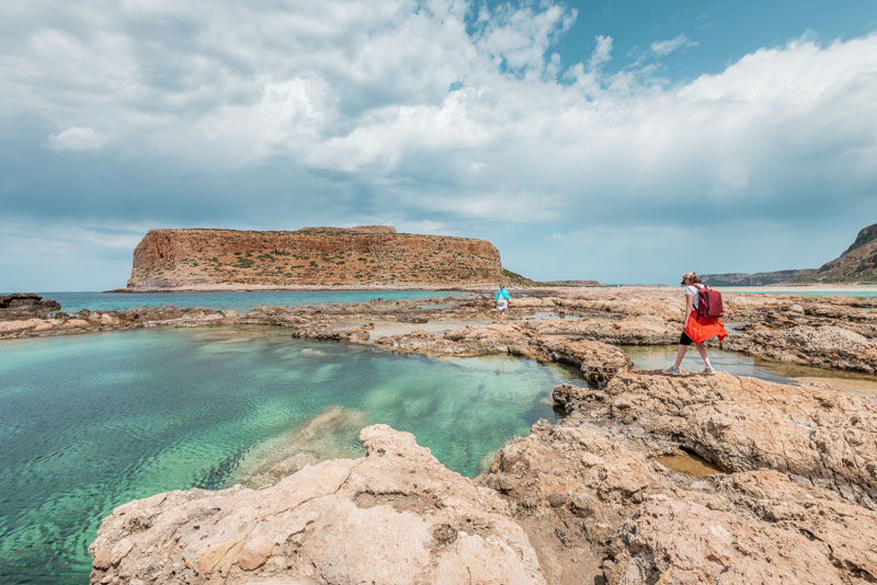 Insel Tigani Kreta Wanderung Balos Lagune