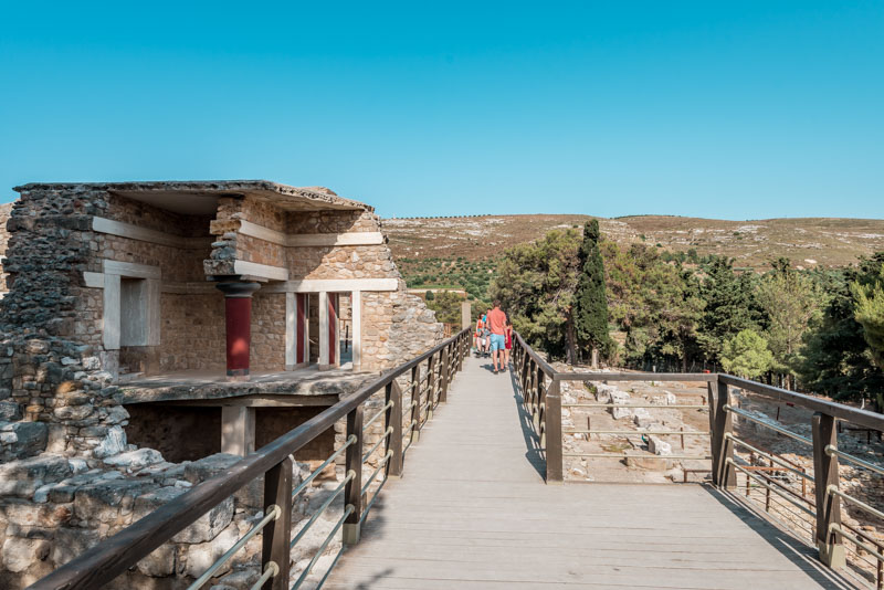 Kreta Sehenswuerdigkeiten Knossos Rundgang antike Staette