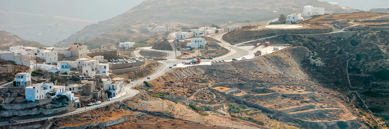 Kykladen Amorgos Wandern Dorf
