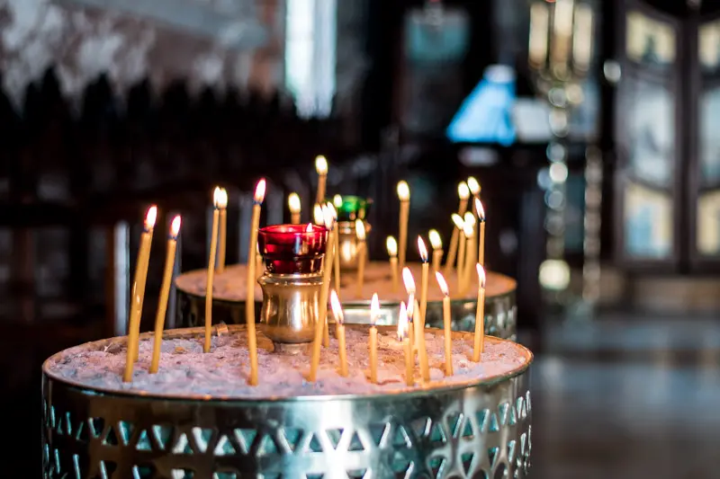 Griechenland Urlaub Ostern Kerzen Kirche