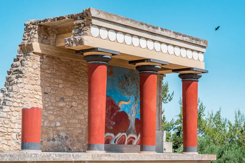 Knossos Kreta Heraklion Sehenswürdigkeiten Ausflug