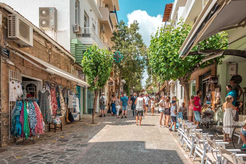 Agios Nikolaos Shopping 28 Oktober Straße