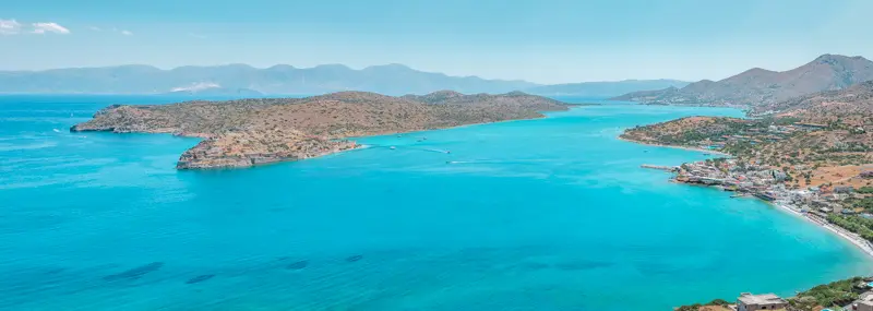 Elounda Spinalonga Plaka Kreta Panorama