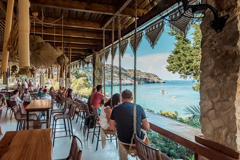 Kounna Beach & Resto Bar Faliraki Restaurant Rhodos
