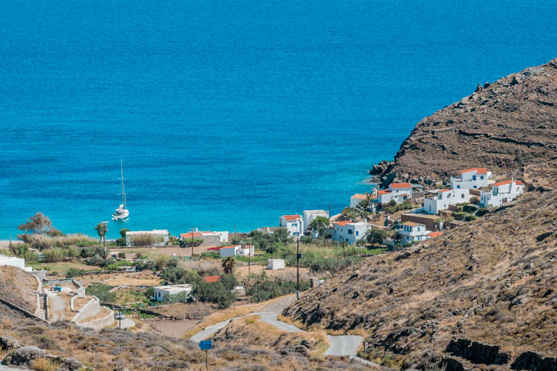 Lefkes Insel Kythnos Baden Urlaub