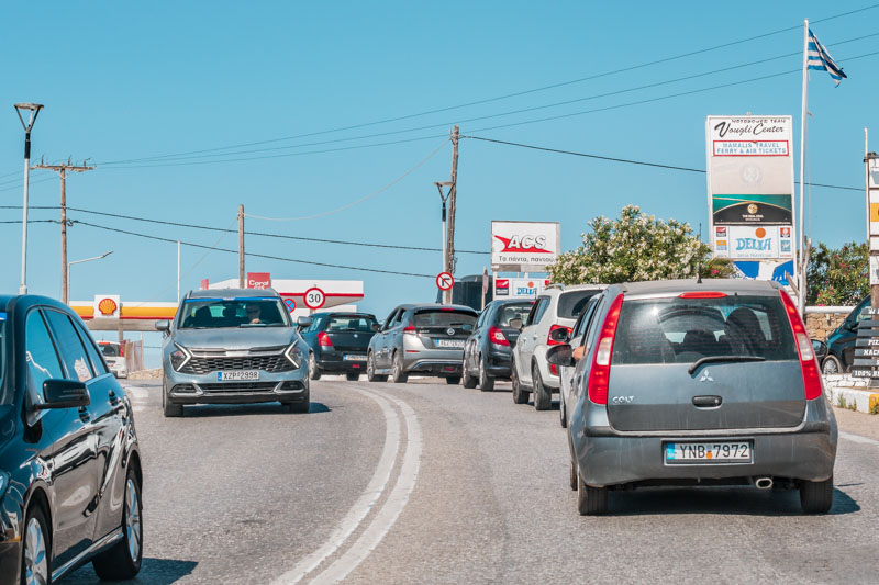 Mykonos Massentourismus Verkehr Chaos