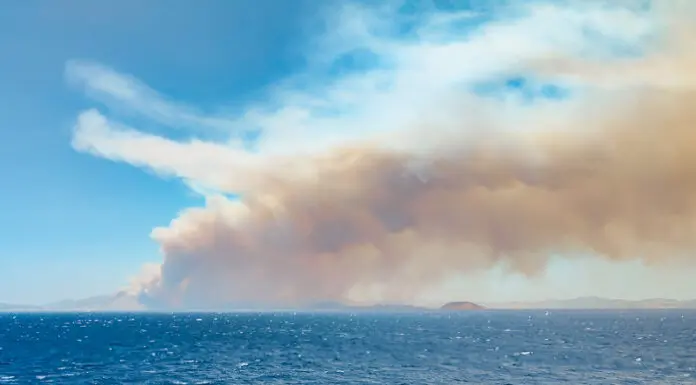 Waldbrände in Griechenland Inseln Informationen Karte