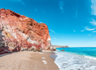 Milos Strände Tipps Paleochori Tourlos Beach
