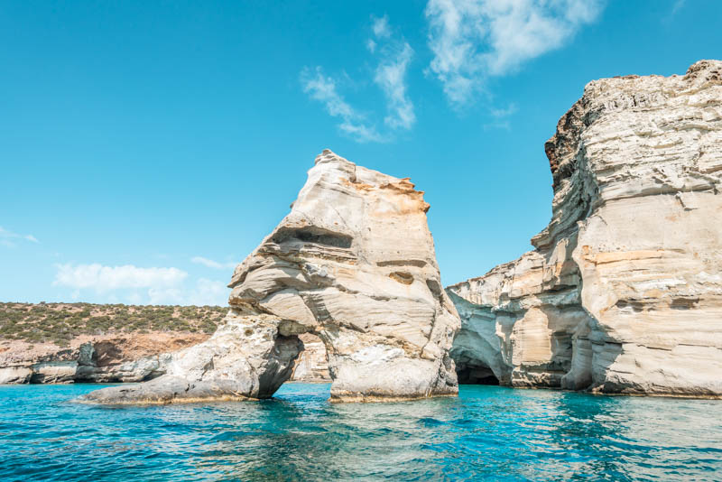 bucht von kleftiko milos griechenland