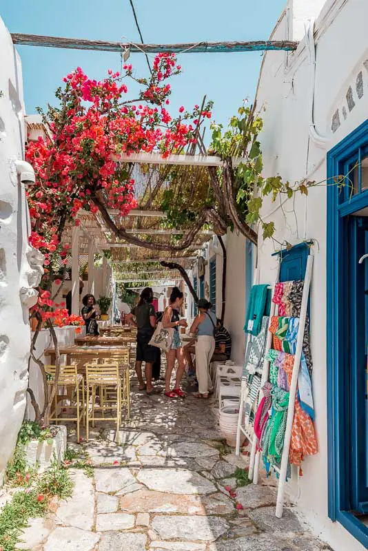 Amorgos Urlaub Chora Dorf hübsche Gassen