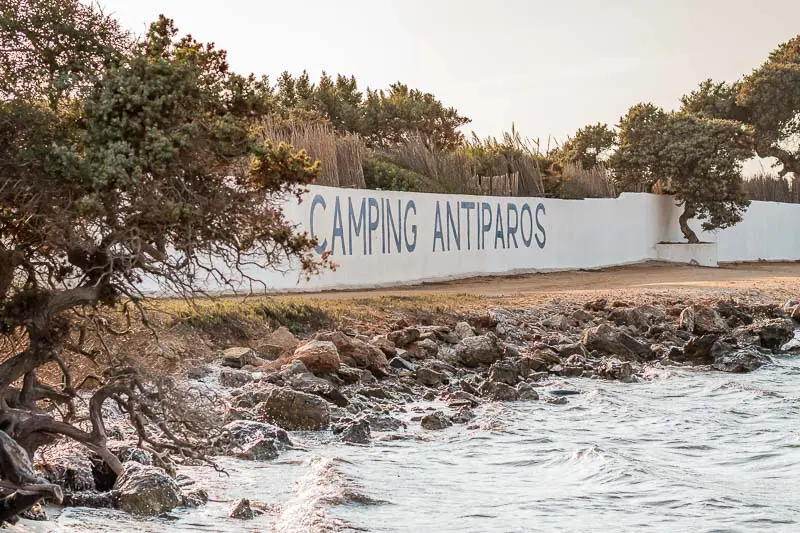 Antiparos Camping Urlaub Griechenland