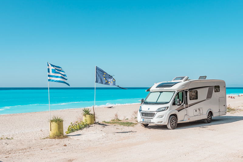 Camping in Griechenland direkt am Strand