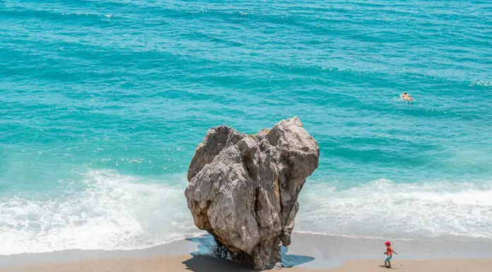 Kreta schöne Strände Preveli Stein am Meer