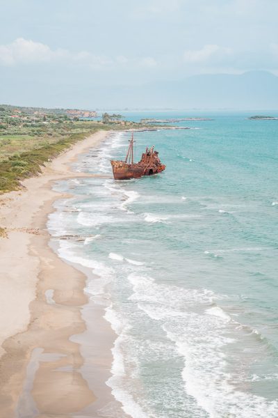 Griechenland Schiffswrack Dimitrios Peloponnes Halbinsel