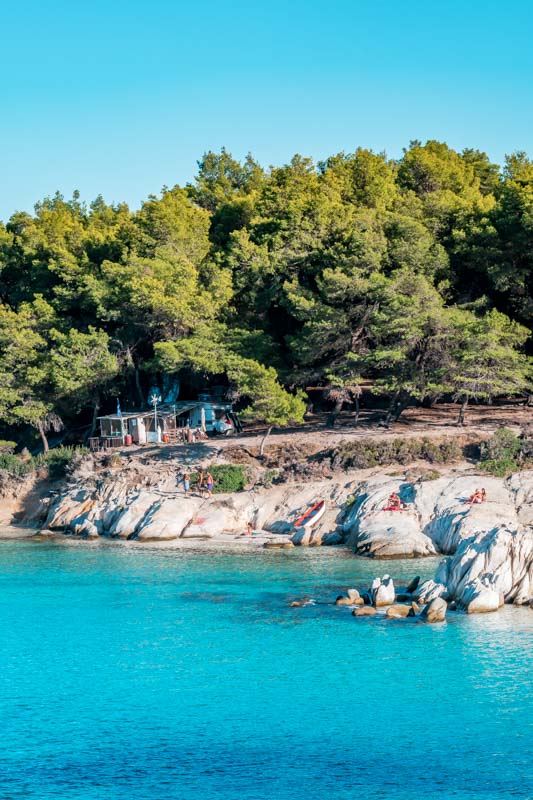 Kavourotrypes Strände Sithonia Tipps