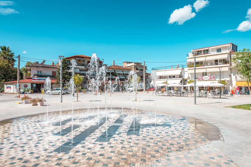 Olympiada Chalkidiki Plateia Aristotelis Griechenland