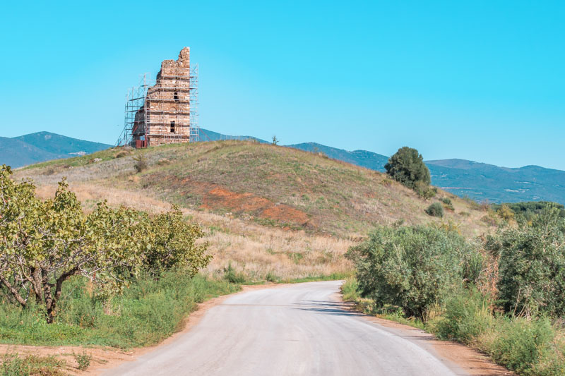Olynthos Pyrgos Mariana Turm