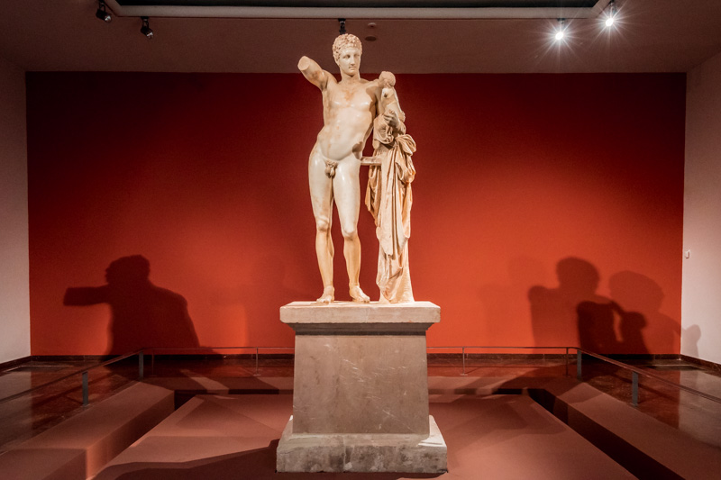 Hermes von Olympia Museum Praxiteles Bildhauer