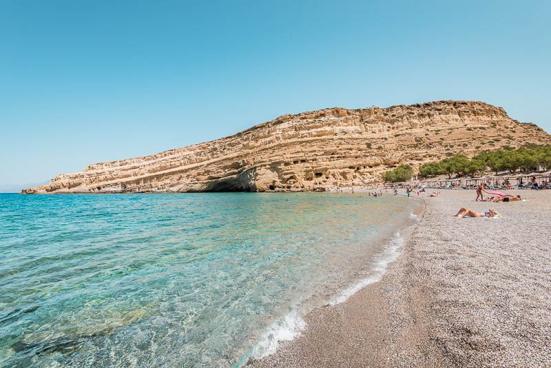 Matala Beach Kreta beste Strände Süden