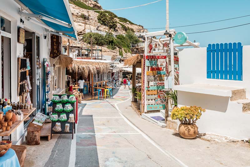 Matala Shopping Gasse Kreta Urlaub