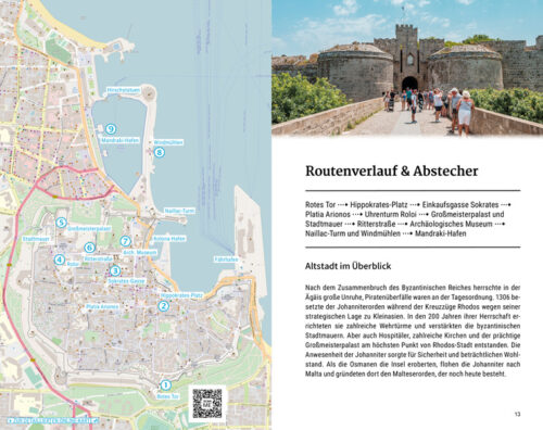 Rhodos ebook Buch Reiseführer Vorschau Altstadt