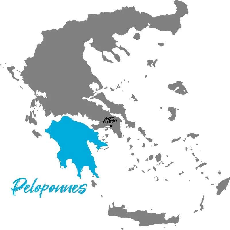 peloponnes karte griechenland reisetipps überblick