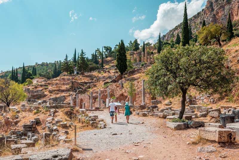 Antike Delphi Rundgang Tipps Erfahrung Eintritt
