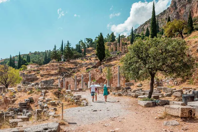 Antike Delphi Rundgang Tipps Erfahrung Eintritt