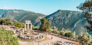 Delphi Griechenland Sehenswürdigkeiten Tholos Athena Tempel Orakel